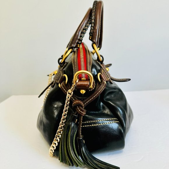 Y2K DOONEY & BOURKE LARGE LEATHER DOCTOR SATCHEL BAG VINTAGE - Picture 8 of 16